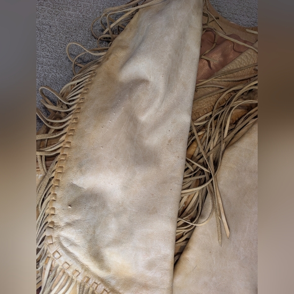 Danier Tan Leather Fringe Jacket - Picture 11 of 16